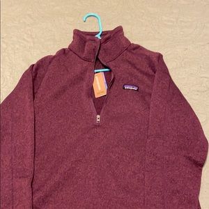 NWT Patagonia Women’s 1/4 zip Better Sweater XL
